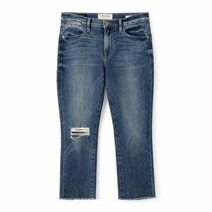 Frame 26x28 Le High Straight Distressed Raw Hem Merry Jeans Straight Leg 0636